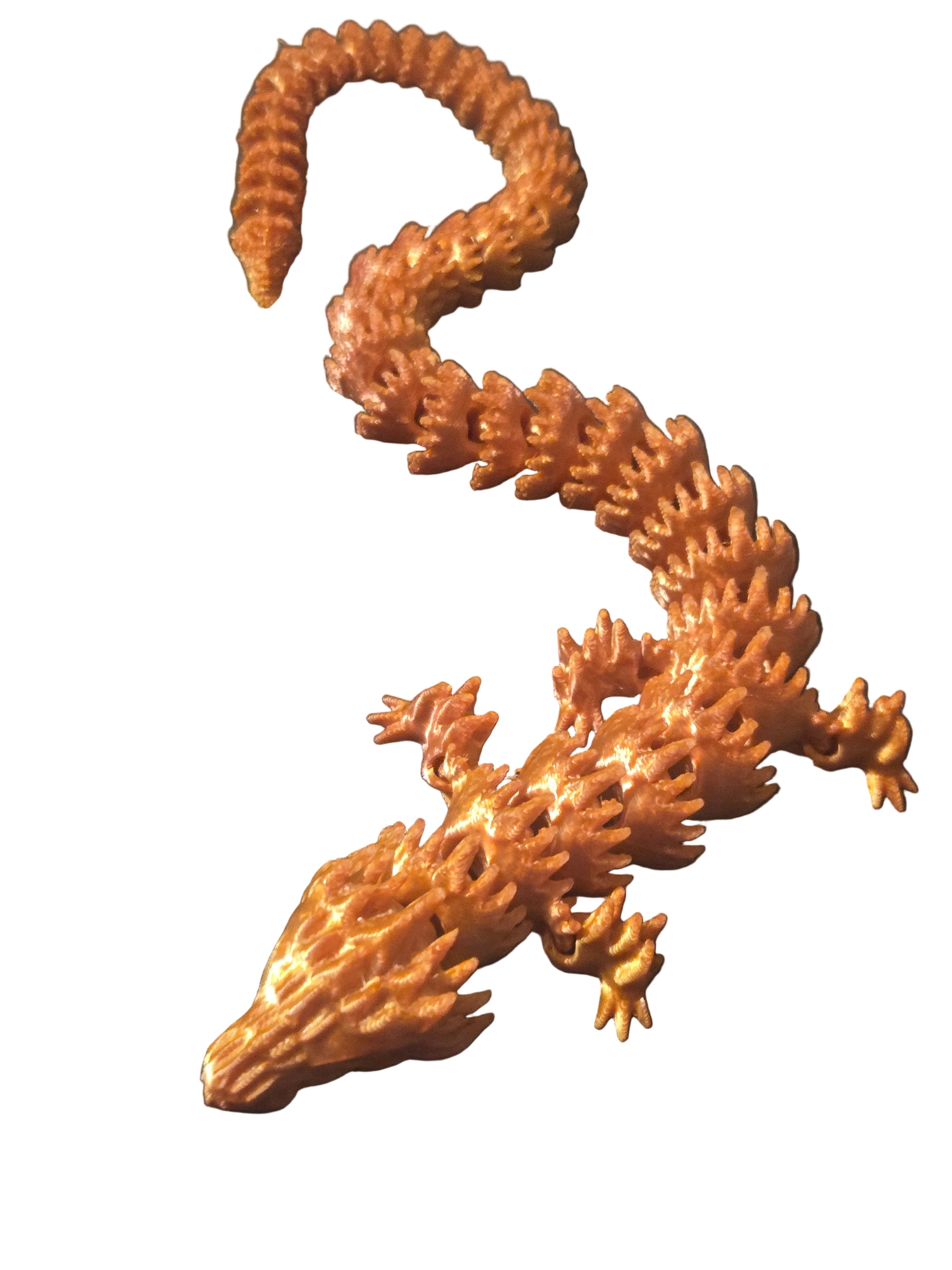 Golden Rose Dragon articulated